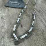 Eliza Gracious - Long metal & resin link Necklace | 2 Colours
