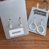 Eliza Gracious - Simple Hoop Dropper Earrings | 2 colours