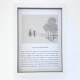 Framed Pebble Script Art - My Dad, My Everything