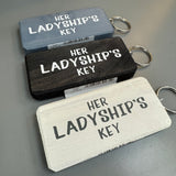 Wooden Keyring - Her Ladyship's Key