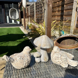 Garden Decoration - Distressed Concrete Birds