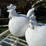 Garden Decoration - Concrete Female Rooster with fan tail - 3 sizes