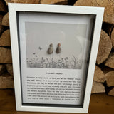 Framed Pebble Script Art - Dearest Friend
