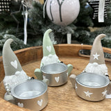 Gerald Gonk T-Light Holder in Beige, Grey or Mint Green