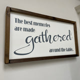 Rectangular Framed Plaque 63cm - The best memories...