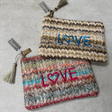 Eliza Gracious - Stripe woven 'LOVE' bag | 2 colours
