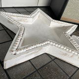 Whitewashed Star Beaded Trays set of 2