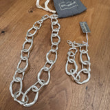 Eliza Gracious - Mis-shaped Chain Link Bracelet | Matt Silver