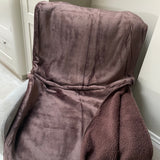 Malini Cosy Super Soft Fleece throw with Sherpa Reverse 150x200cm Colour - Coffee