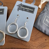 Eliza Gracious - Simple Hoop Dropper Earrings | 2 colours