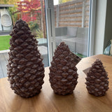 Bougie La Française Handmade quality Pinecone Candles - 3 sizes
