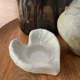 Ceramic Angel Wings T-Light Holder 9cm