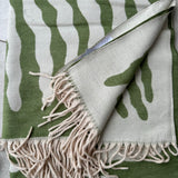Tree Jacquard Doubleface Scarf - Black