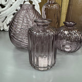 Small Glass Bottle Vases Amethyst - 4 styles