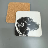 Penguin Ink 10cm Melamine Coaster with Cork backing
Dog - Labrador 