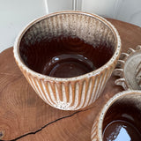 Dora Textured Planter Neutral tones - Large
