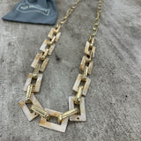 Eliza Gracious - Long metal & resin link Necklace | 2 Colours