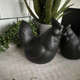 Matte Black Chicken & Hen