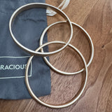 Eliza Gracious - Triple Bangle set | Pale Gold or Pale Silver