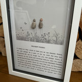 Framed Pebble Script Art - Dearest Friend