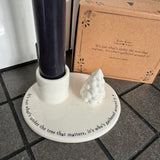 Winter Wishes 'Under The Tree' Candlestick Holder