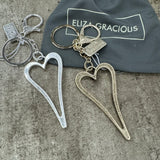 Eliza Gracious - Open Heart Keyring | 2 Colours