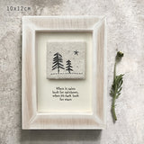 East of India Embroidered Picture - When it rains...