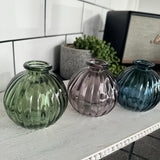 Small Glass Bottle Vases Amethyst - 4 styles