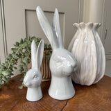 Ceramic Rabbit Head Decoration - 2 sizes