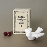 East of India Christmas Matchbox - 'Robins appear when loved ones are near'