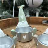 Gerald Gonk T-Light Holder in Beige, Grey or Mint Green