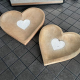 Rustic Wooden Heart Dish - 2 sizes
