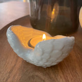 Ceramic Angel Wings T-Light Holder 9cm