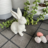 Small cute White Porcelain Rabbits - 2 styles