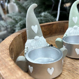 Gerald Gonk T-Light Holder in Beige, Grey or Mint Green