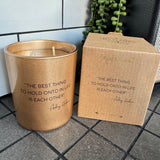 Scented Medium Soy Candle - Audrey Hepburn quote