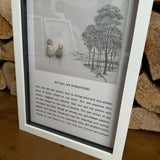 Framed Pebble Script Art - My Dad, My Everything