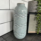 Blue Patterned Ceramic Vases H25.5cm - 2 styles