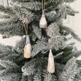Christmas Ceramic Hanging Gonk 9cm
