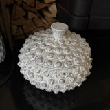 Off White Bobbles Ceramic Jar