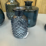 Small Glass Bottle Vases Blue - 4 styles