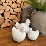 Garden Decoration - Concrete Male Rooster with wide tail - 3 sizes