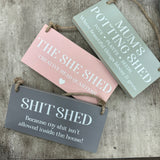 Wooden Quotable Hanging Sign - Mum's Potting Shed...