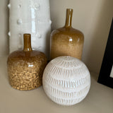 Decorative Ceramic Ball - Vertical stripes