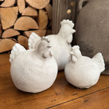 Garden Decoration - Concrete Male Rooster with wide tail - 3 sizes