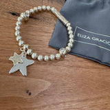Eliza Gracious - Stretch bracelet with twin star charms | 2 colours