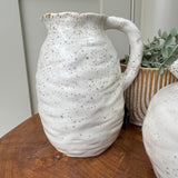 Speckled Rim Beba Off-white Jug - 2 sizes