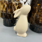 Matte Tone Standing Rabbits - Beige