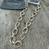Eliza Gracious - Short double link chain Necklace | Matt Silver
