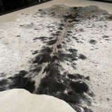 Hanlin Cowhide; Medium Black & White Speckled 172x140cm